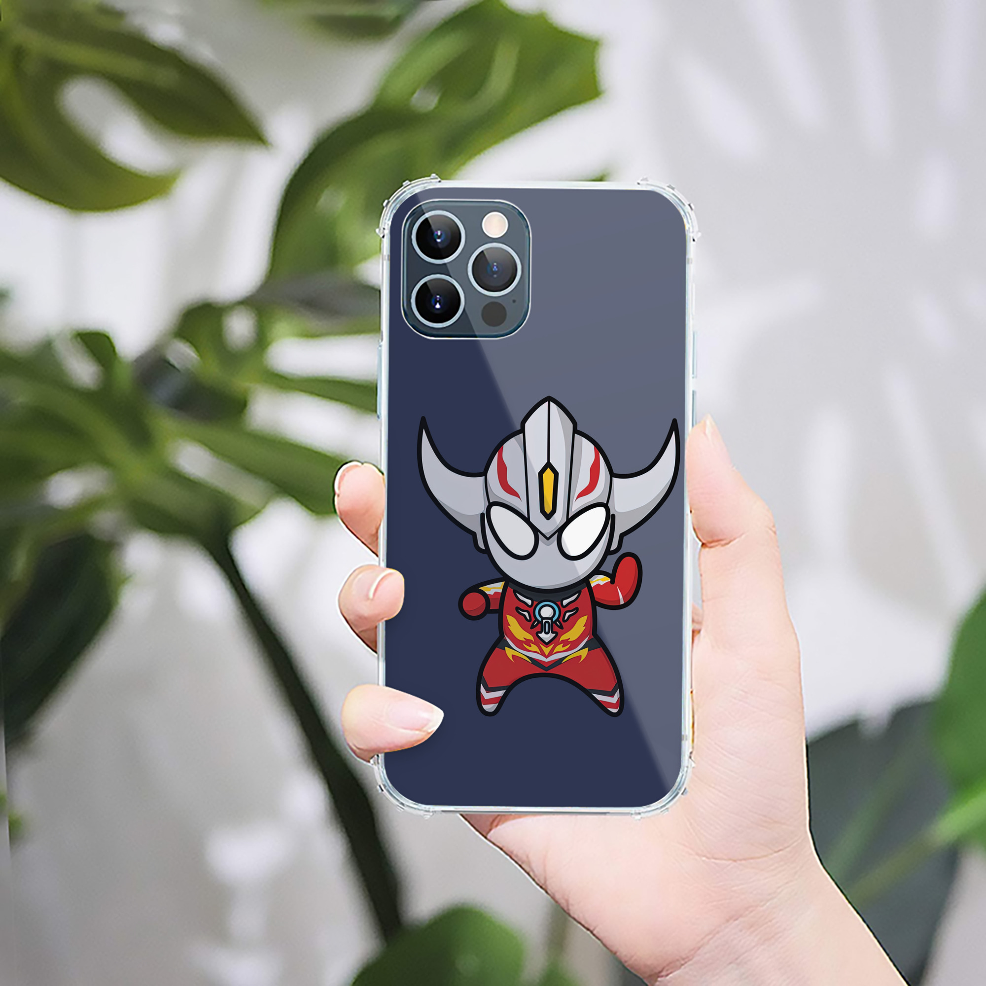 （画像用） ウルトラマン Ultraman 【iPhone 12シリーズ対応】透明スマホケース（クリアソフトケース）